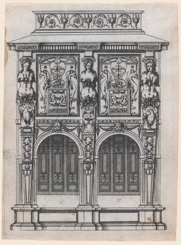 Furniture by Jacques Androuet du Cerceau, print, 1565-1570