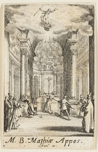 Martyrdom of Saint Mathias, plate eleven from The Martyrdoms of the Apostles by Jacques Callot, print, 1612-1635