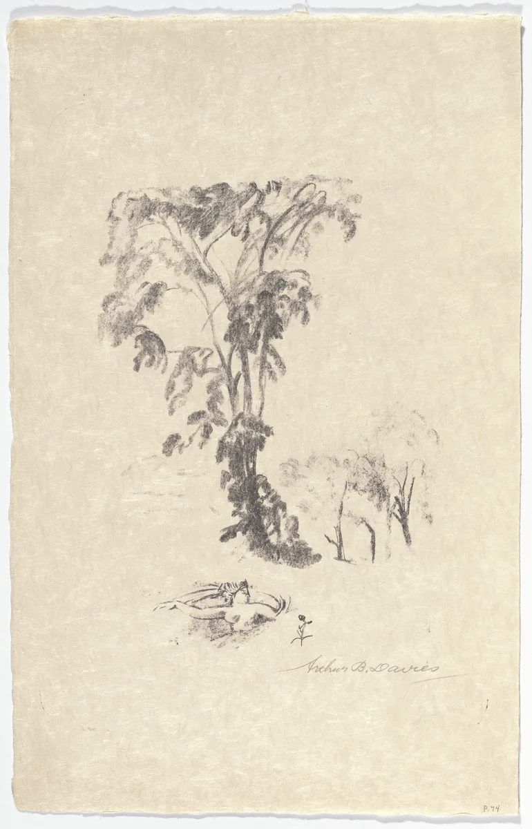 Persephone by Arthur B. Davies, print, 1922