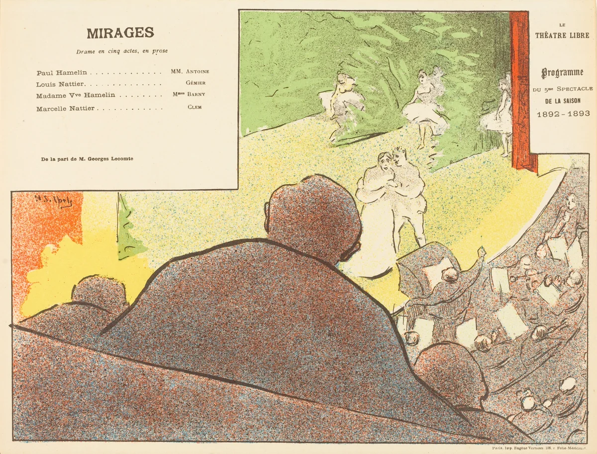 Mirages by Henri Gabriel Ibels, print, 1893