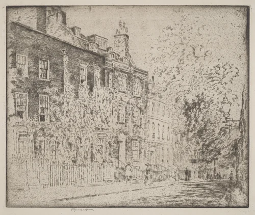 Great College Street, Westminster by Joseph Pennell, print, 1904