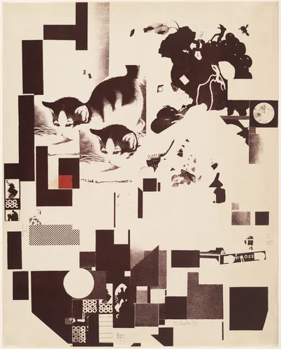 Plate 5 from Merz 3 by Kurt Schwitters, print, 1923