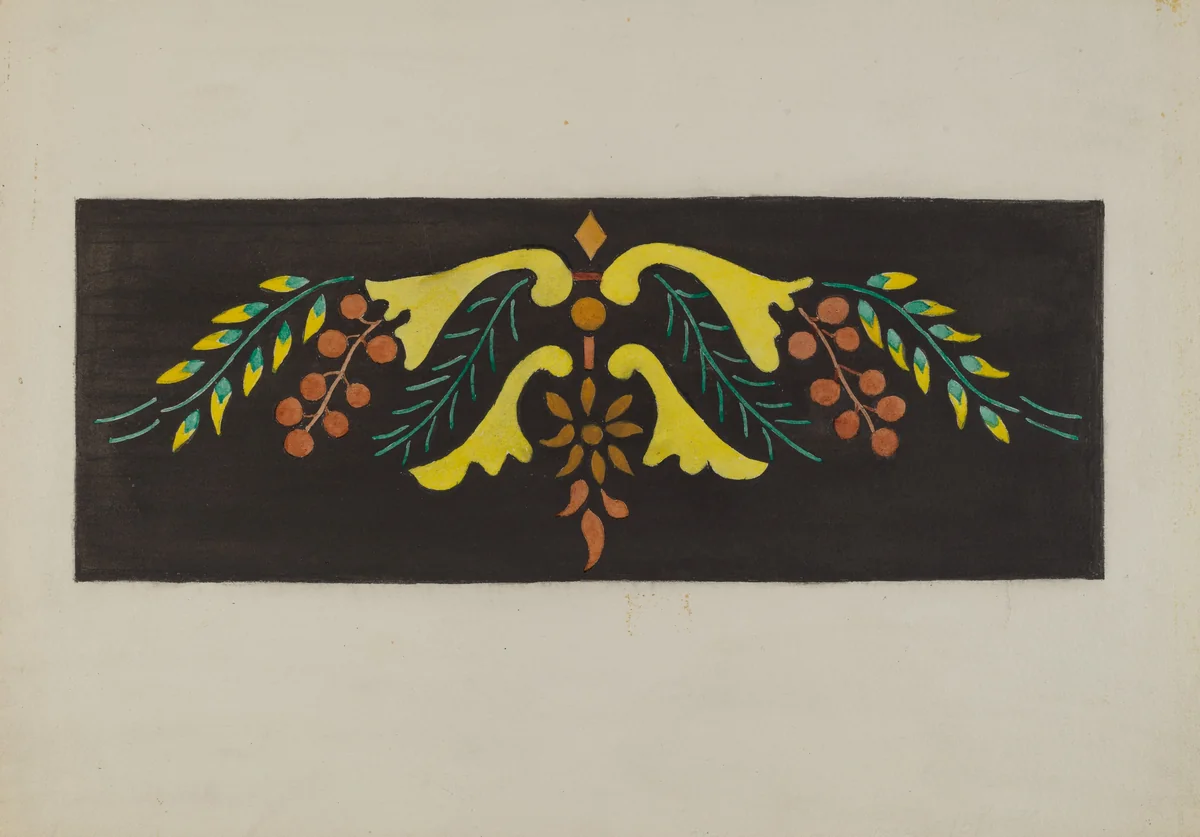 Hitchcock Chair by Genevieve Sherlock, index of american design, 1940