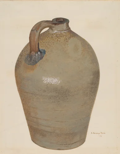 Cider Jug by Jerome Hoxie, index of american design, 1936