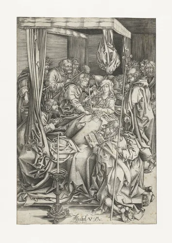 De dood van Maria by Unknown, print, 1455-1503