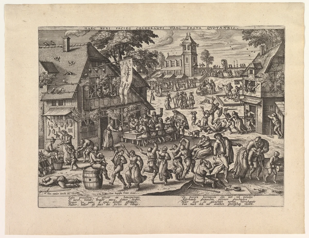 St. Sebastian's Fair by anonymous, print, 1550-1610