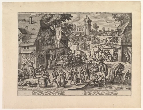 St. Sebastian's Fair by anonymous, print, 1550-1610