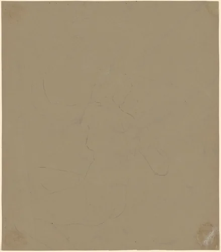 Study of a Female Nude by Elihu Vedder, drawing, 1892