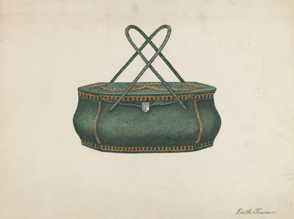 Reticule by Edith Towner, index of american design, 1935-1942