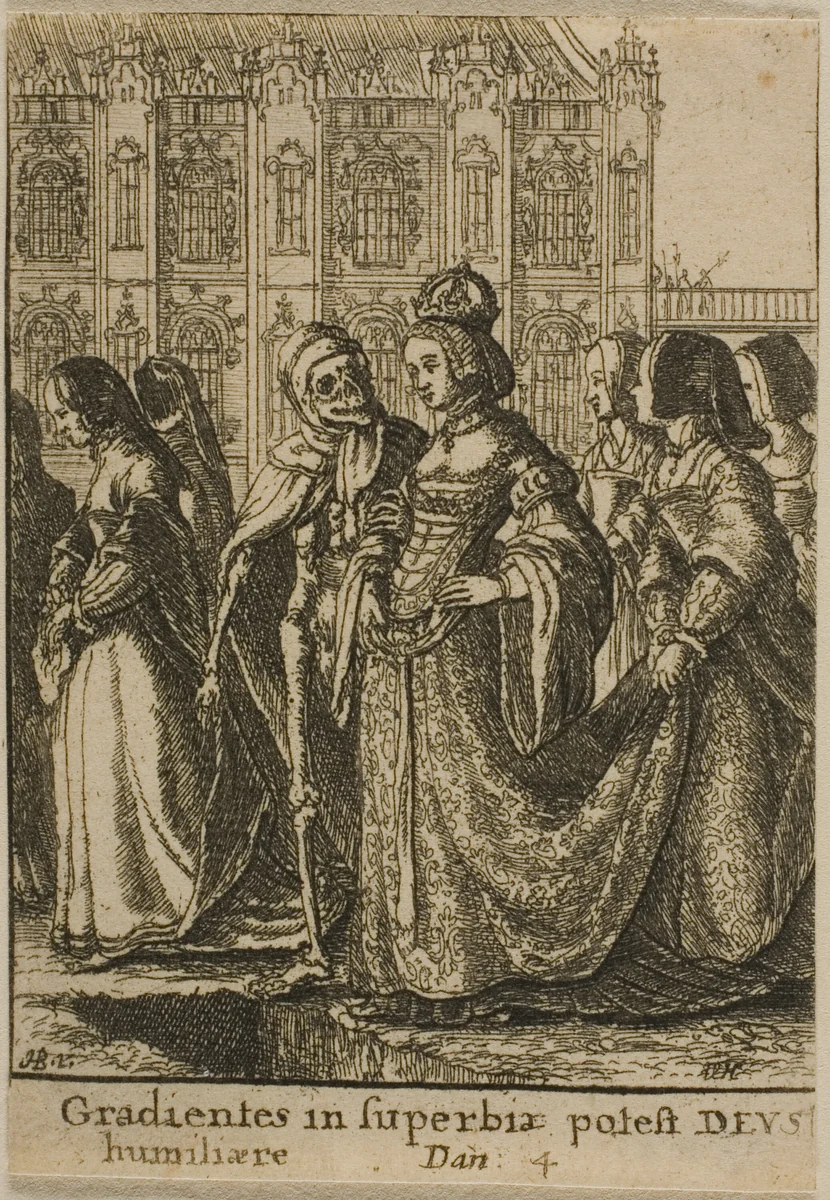The Empress and Death by Wenceslaus Hollar
Hans Holbein the younger, print, 1651