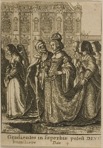 The Empress and Death by Wenceslaus Hollar
Hans Holbein the younger, print, 1651
