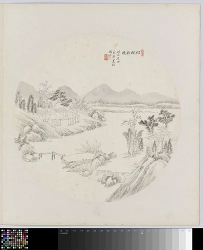Albumblad by Hui Nian, painting, 1850-1900