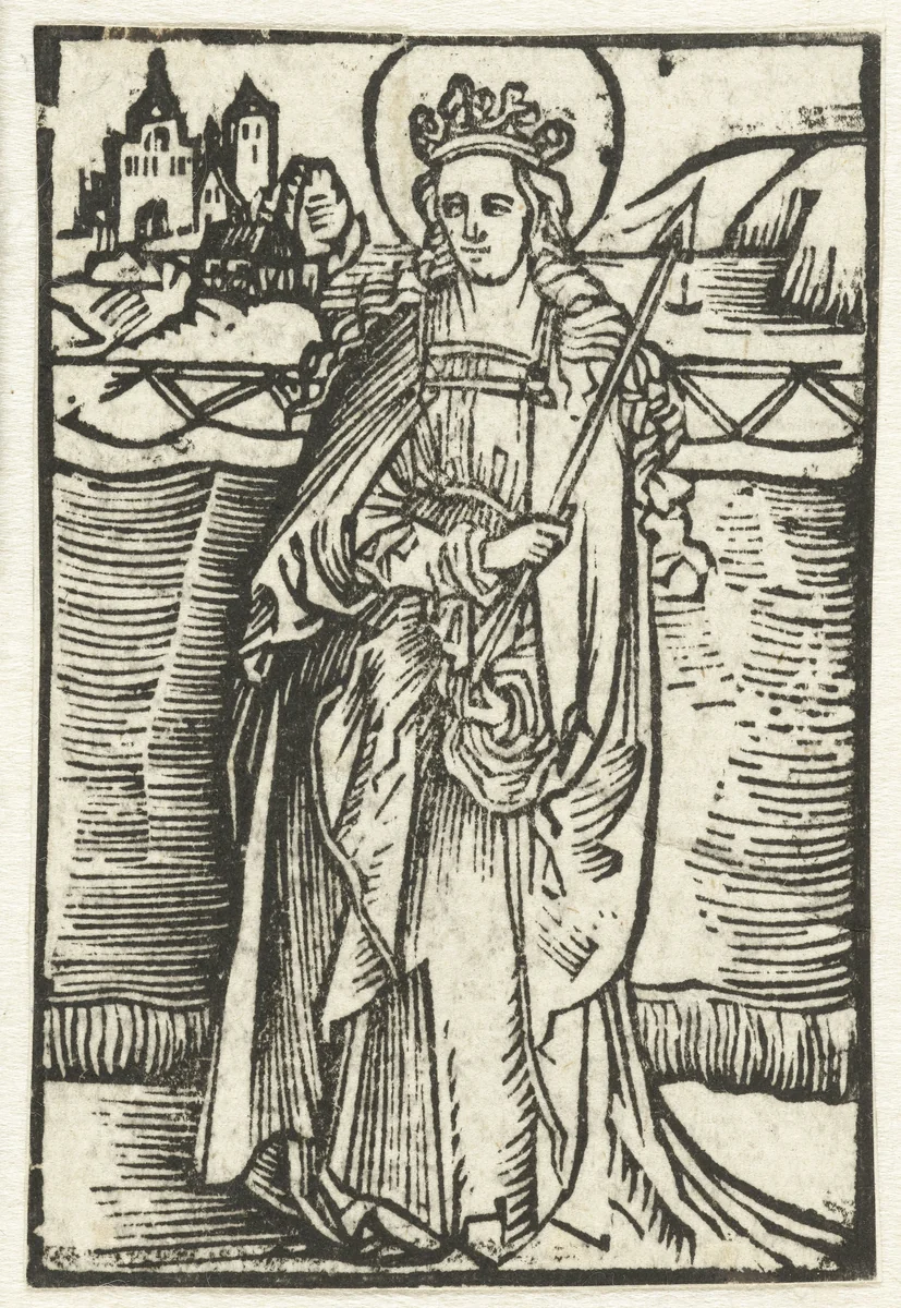 Heilige Ursula by anonymous, print, 1503