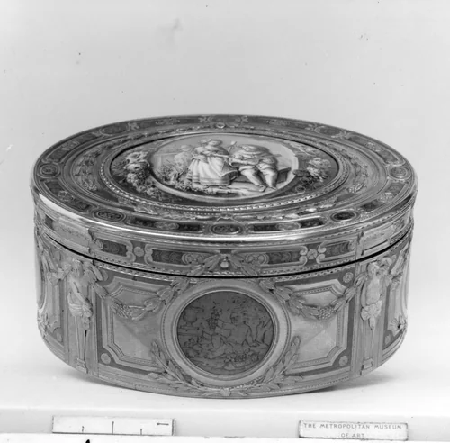 Snuffbox by Jean-Joseph Barrière, metalwork, 1765-1766