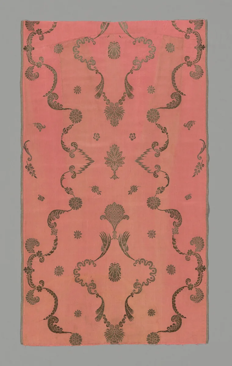 Panel by England, Spitalfields, textile, 1714-1725