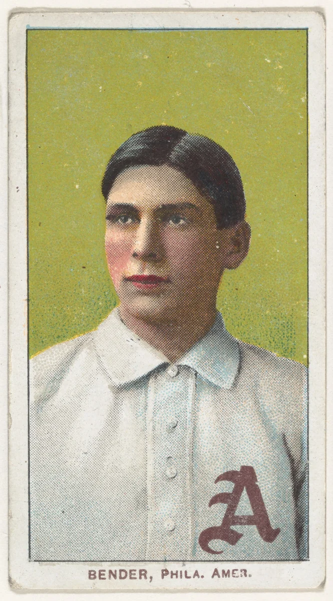 Bender, Philadelphia, American League, from the White Border series (T206) for the American Tobacco Company by American Tobacco Company, print, 1909-1911
