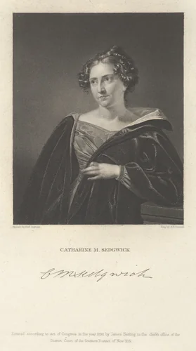 Catherine Maria Sedgwick by Asher Brown Durand, print, 1832
