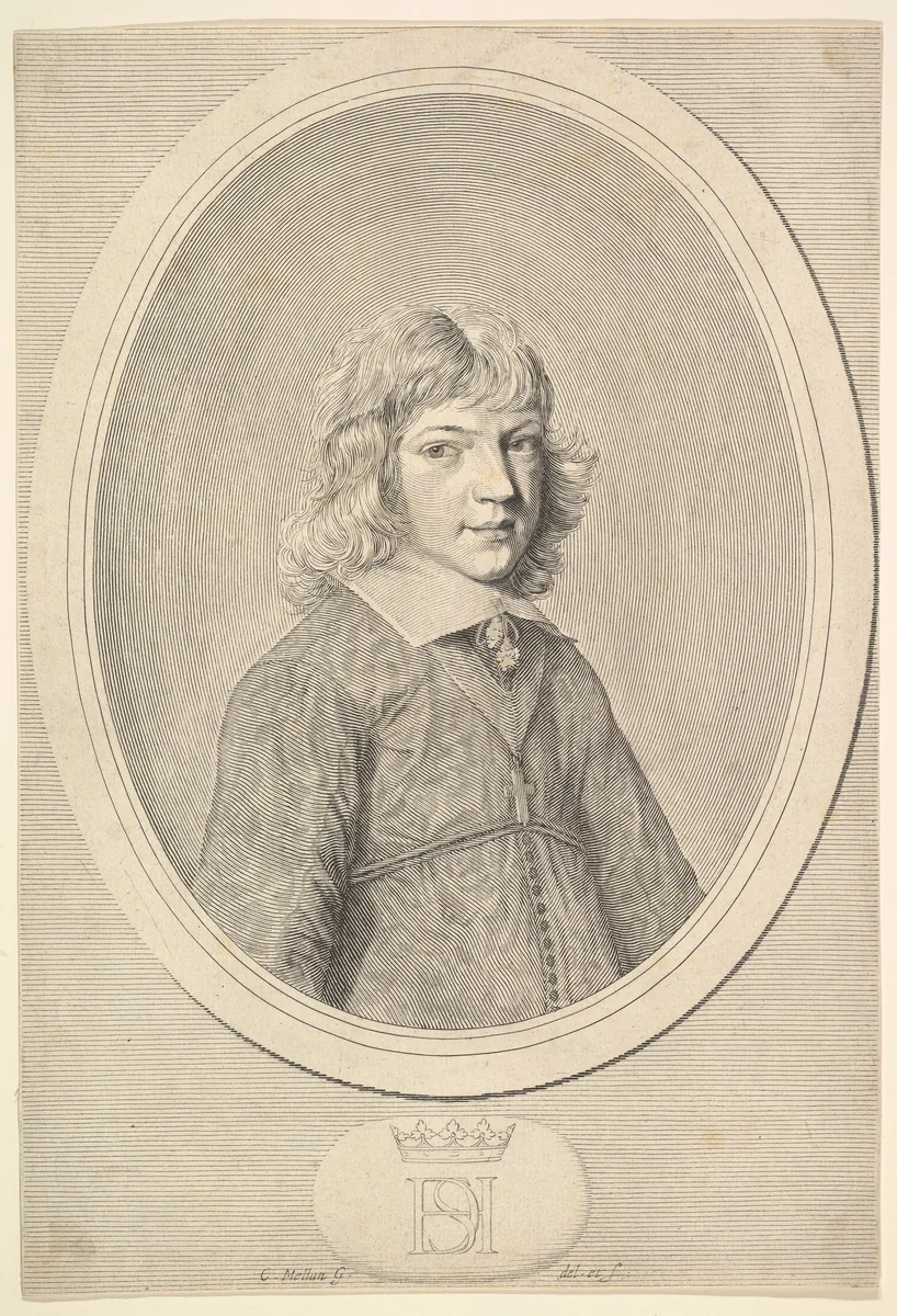 Henri II de Savoie, duc de Nemours by Claude Mellan, print, 1652-1659
