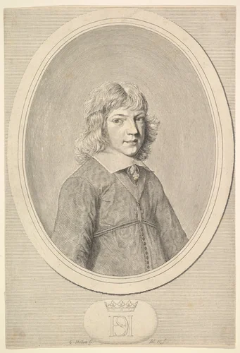 Henri II de Savoie, duc de Nemours by Claude Mellan, print, 1652-1659