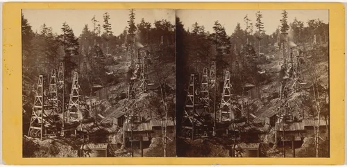 Negley Run, near Tidioute (Pennsylvania Oil Regions) by W. W. Lytle, photograph, 1860-1869