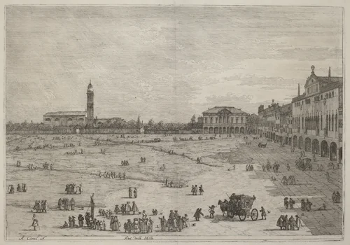 Pra della Valle by Canaletto, print, 1735-1746