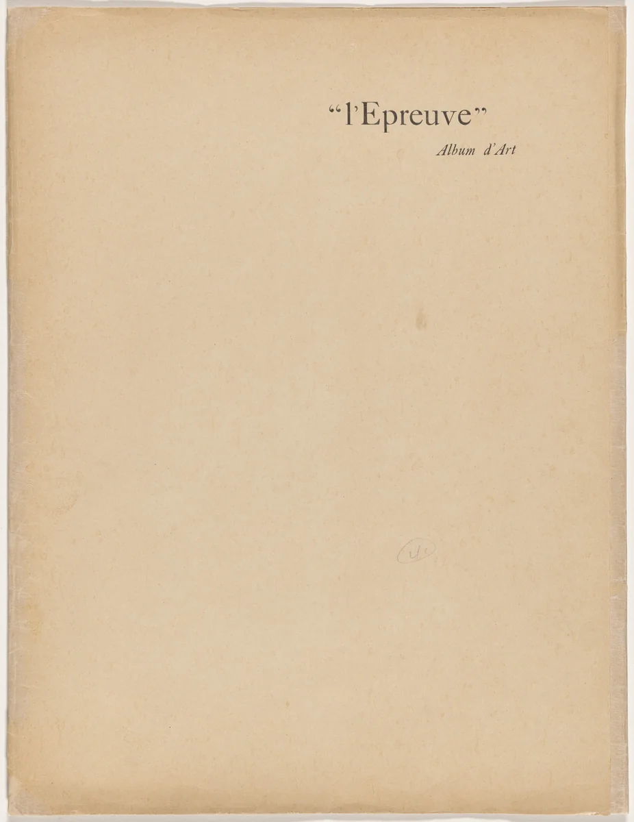 L'Epreuve (album 9-10, deluxe edition) by Maurice Dumont, portfolio, 1895