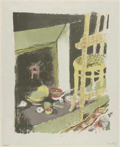 The Hearth (L'Atre) from Landscapes and Interiors (Paysages et intérieurs) by Édouard Vuillard, print, 1899