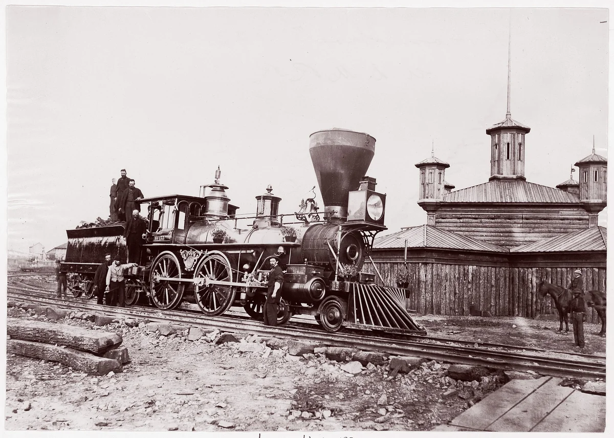 Locomotive #133, U.S.M.R.R. by Andrew Joseph Russell, photograph, 1861-1865