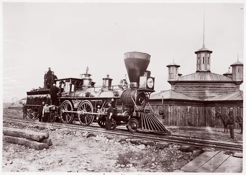 Locomotive #133, U.S.M.R.R. by Andrew Joseph Russell, photograph, 1861-1865