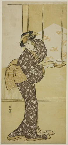 The Actor Iwai Hanshiro IV in an Unidentified Role by Katsukawa Shunko, print, 1779-1789