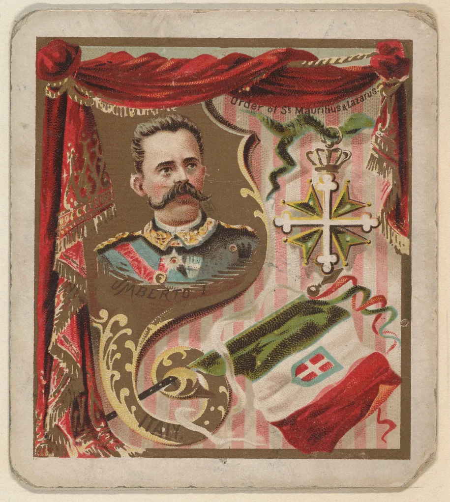 Italy, from the International Cards series (N238), issued by Kinney Bros. by Kinney Brothers Tobacco Company, print, 1888