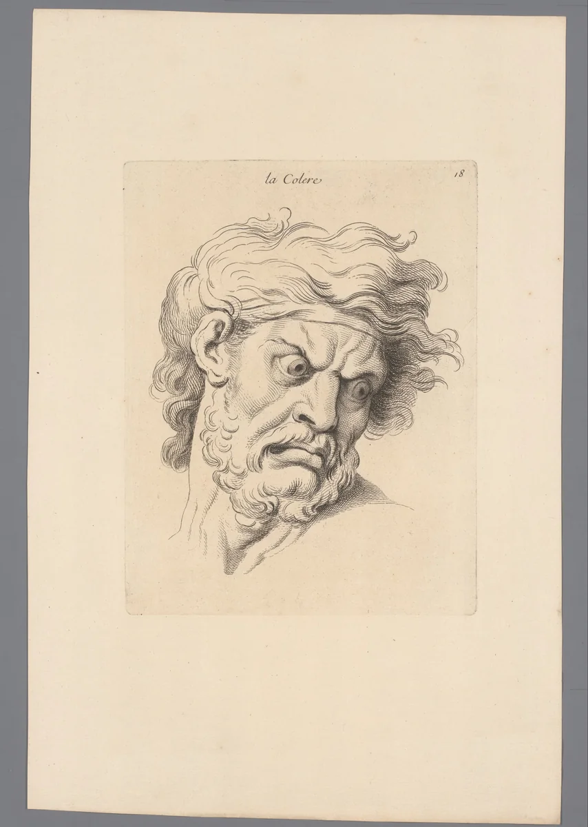 Woede by Jean Audran, print, 1727