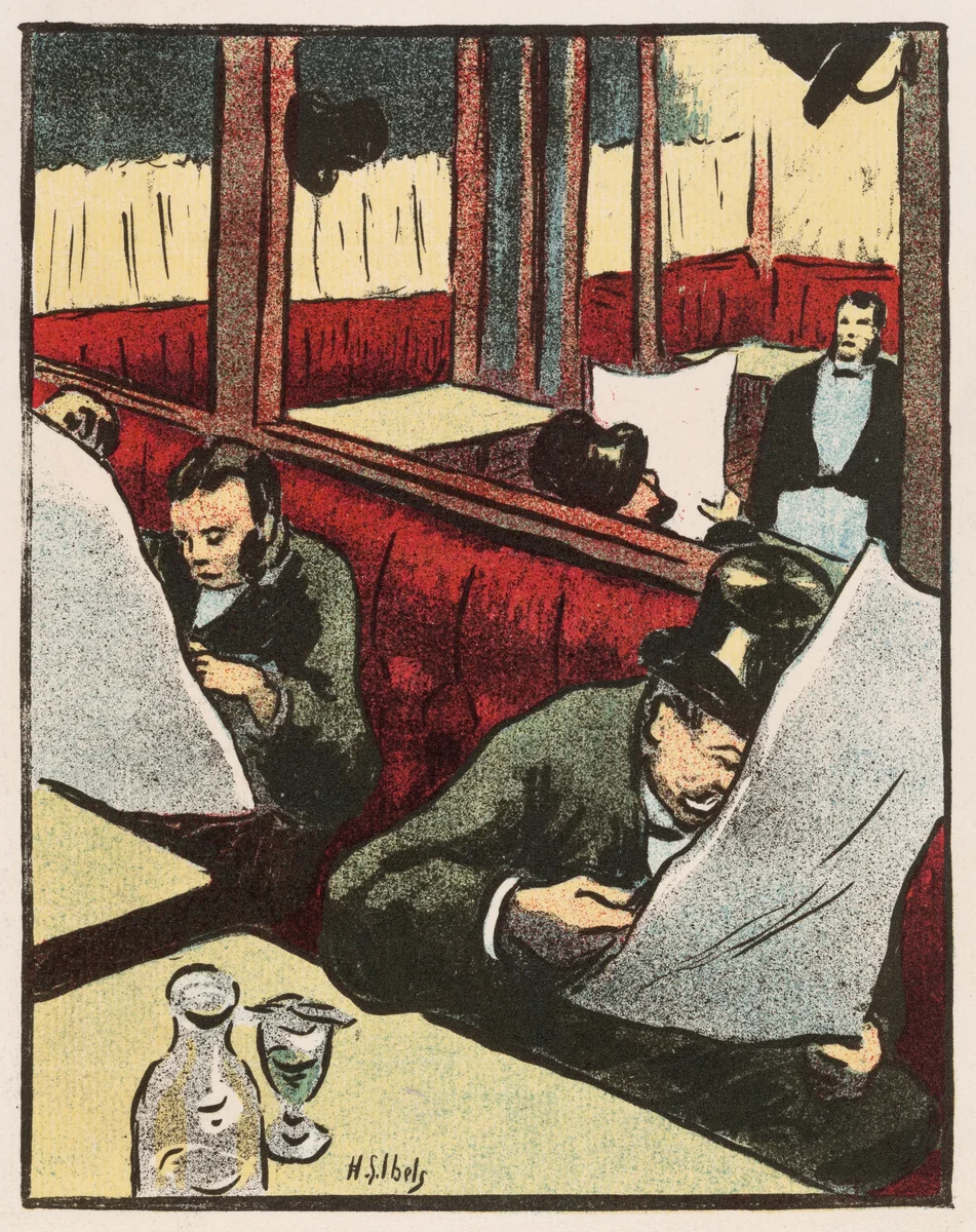 Theater Program for Sleeping Beauty, Silver Wedding, and Ahasvère by Henri Gabriel Ibels, print, 1893