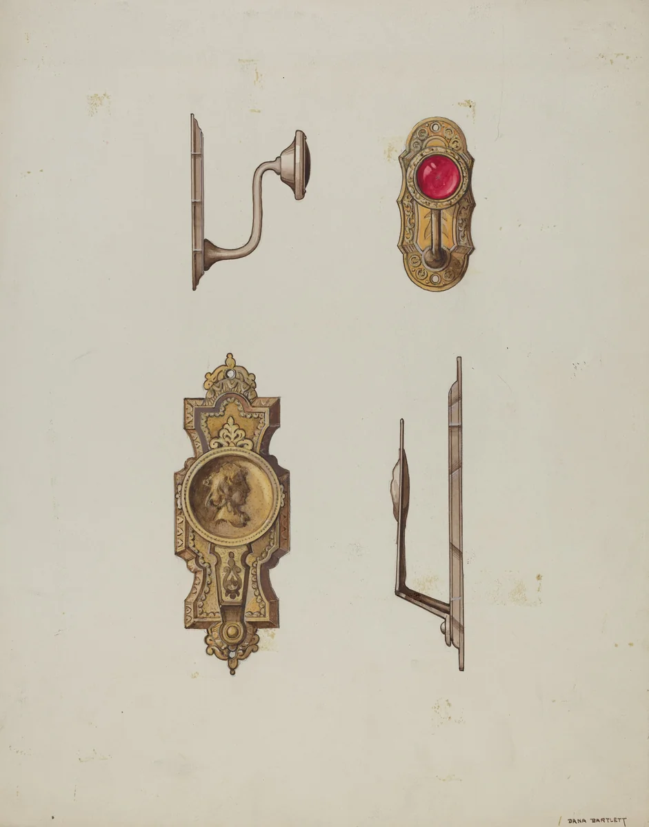Brackets by Dana Bartlett, index of american design, 1937