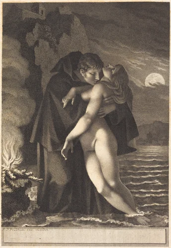 Phrosine and Melidore by Pierre-Paul Prud'hon, print, 1796