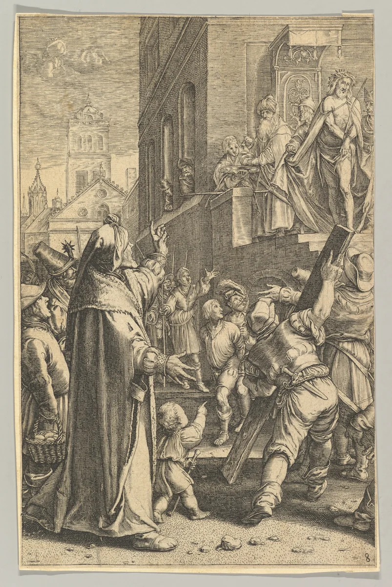 Ecce Homo, from "The Passion of Christ" by Ludovicus Siceram, print, 1618-1628