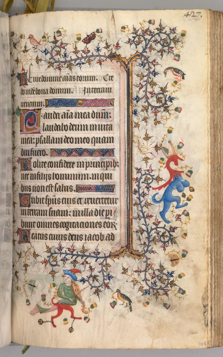 Hours of Charles the Noble, King of Navarre (1361-1425): fol. 208r, Text by Master of the Brussels Initials and Associates, book, 1400-1410
