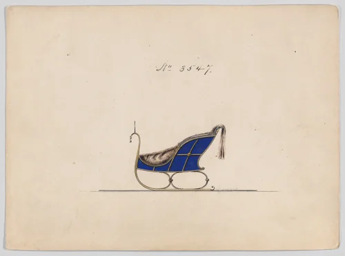 Sleigh #3547 by Brewster & Co., drawing, 1879