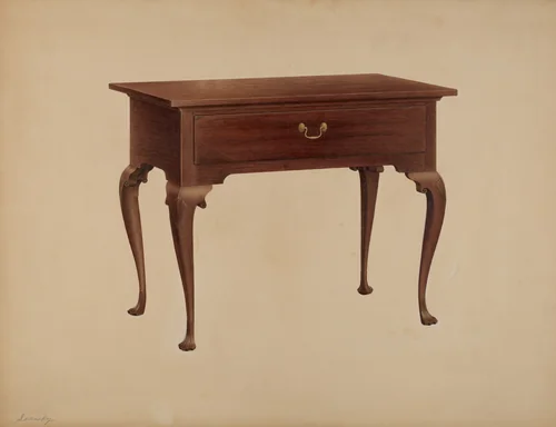 Table by Isidore Sovensky, index of american design, 1940