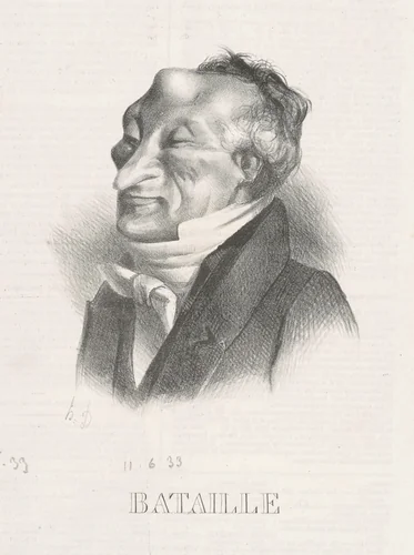 Bataille (Alex. Simon Pataille) by Honoré Daumier, print, 1833