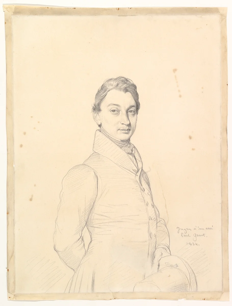 The Lawyer Paul Grand by Jean-Auguste-Dominique Ingres, drawing, 1834