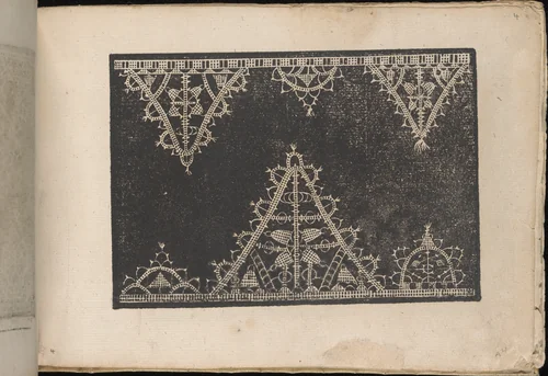Fiori di Ricami Nuovamente Posti in Luce, page 4 (recto) by Matteo Florimi, book, 1591