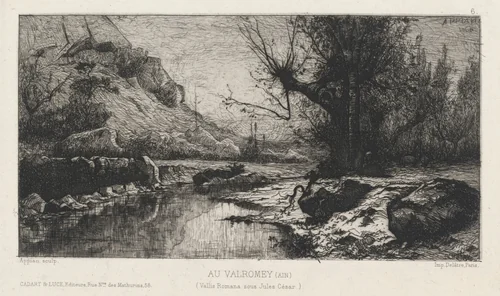 Au Valromey by Adolphe Appian, print, 1868