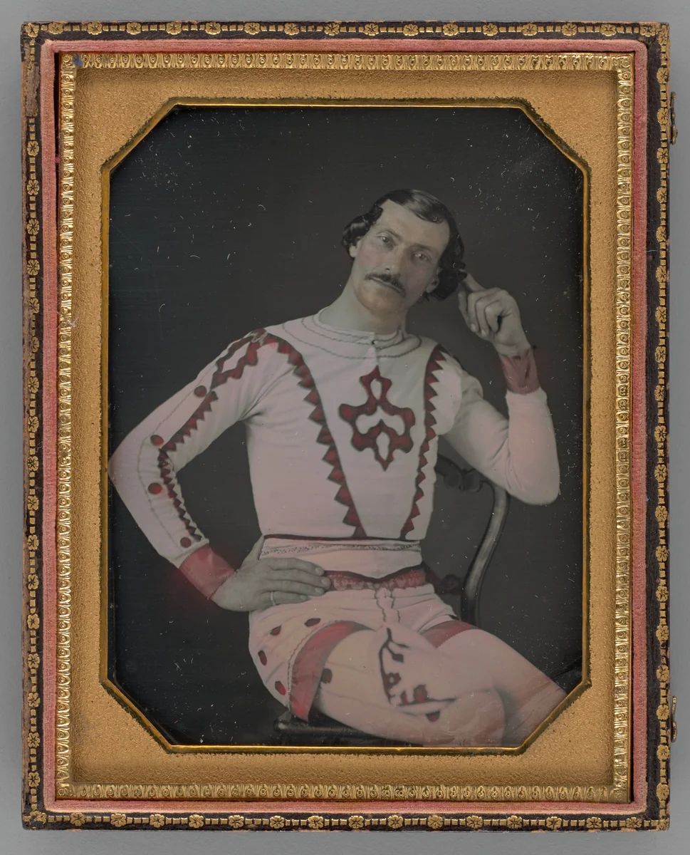 Untitled (Portrait of William G. Worrell of Welch’s National Circus) by Unknown maker, other, 1855