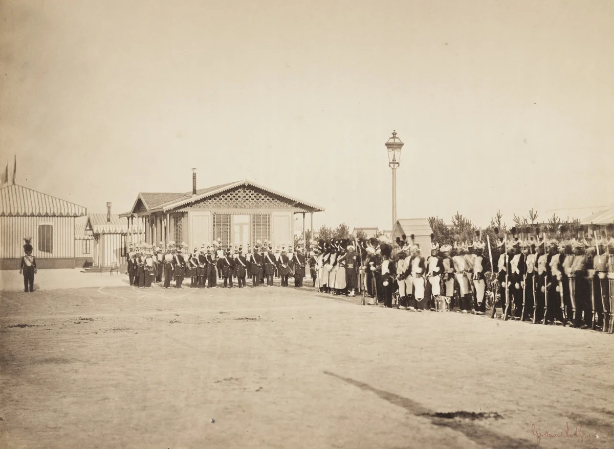 Untitled from the portfolio Souvenirs du Camp de Chalons by Gustave Le Gray, photograph, 1857