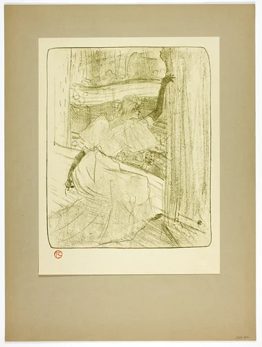 Taking a Bow, plate eight from Yvette Guilbert by Henri de Toulouse-Lautrec, print, 1898