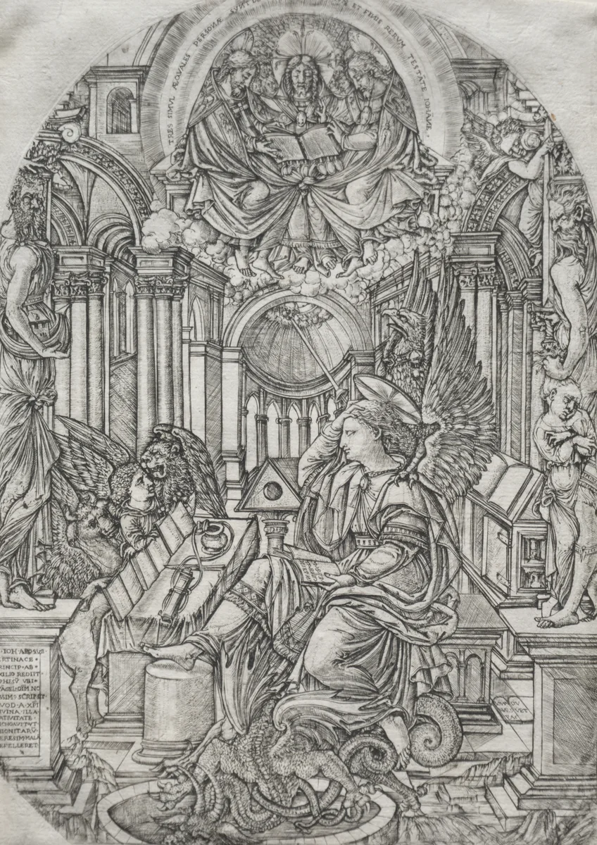 The Revelation of Saint John the Evangelist by Jean Duvet, print, 1546-1561
