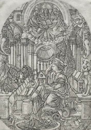 The Revelation of Saint John the Evangelist by Jean Duvet, print, 1546-1561