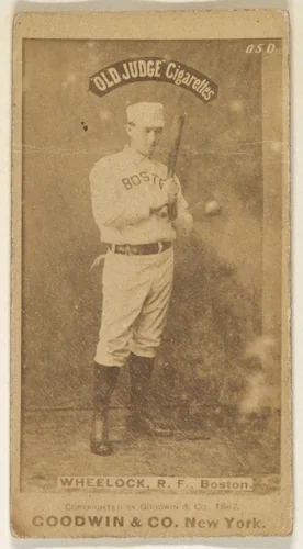 Wheelock, Right Field, Boston, from the Old Judge series (N172) for Old Judge Cigarettes by Goodwin & Company, photograph, 1887