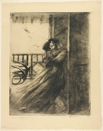 Love, plate two from Woman by Albert Besnard, print, 1886